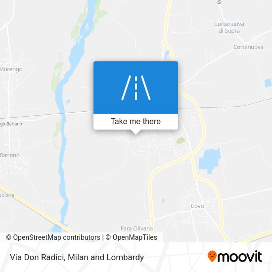 Via Don Radici map