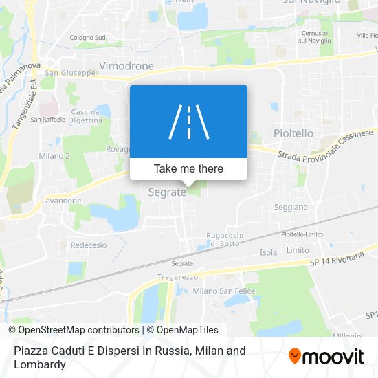 Piazza Caduti E Dispersi In Russia map