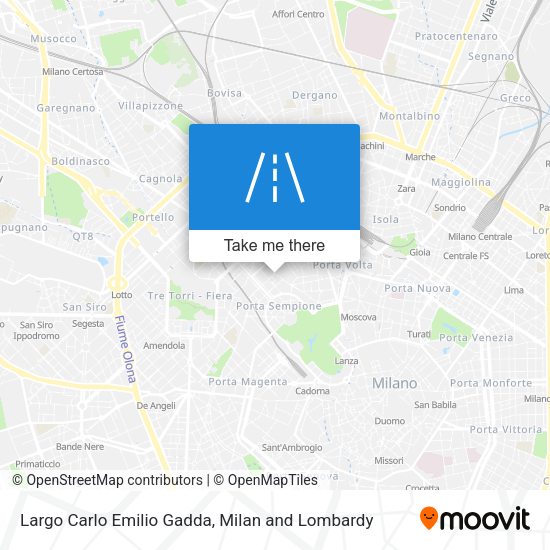 Largo Carlo Emilio Gadda map