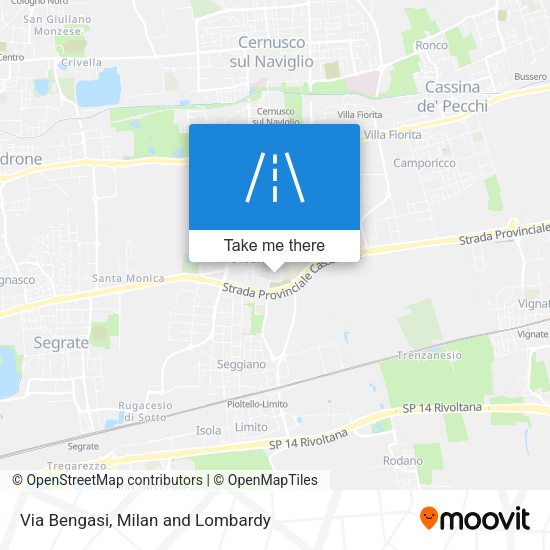 Via Bengasi map