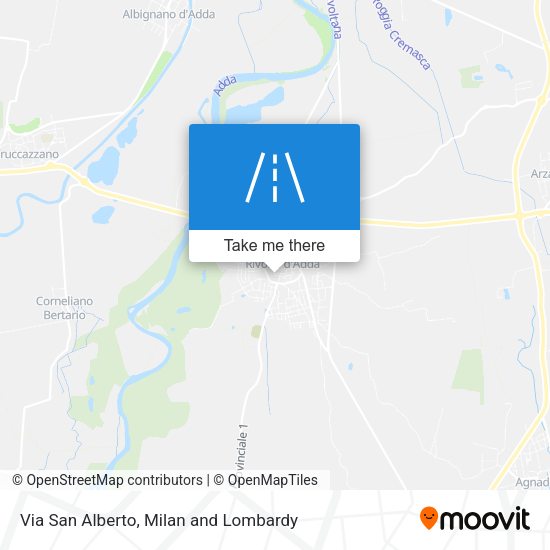 Via San Alberto map