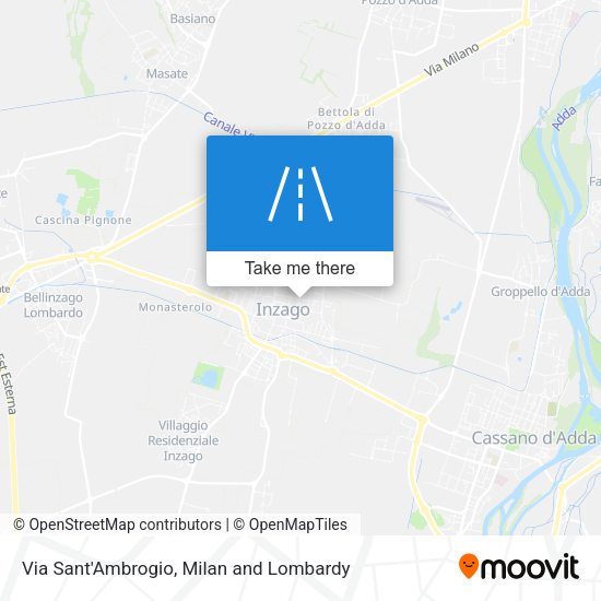 Via Sant'Ambrogio map