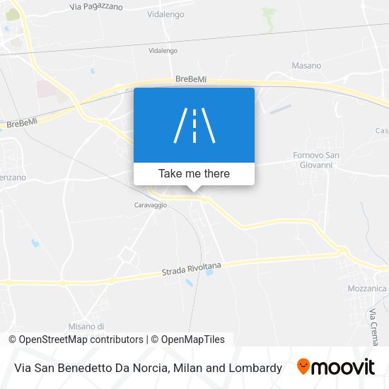 Via San Benedetto Da Norcia map
