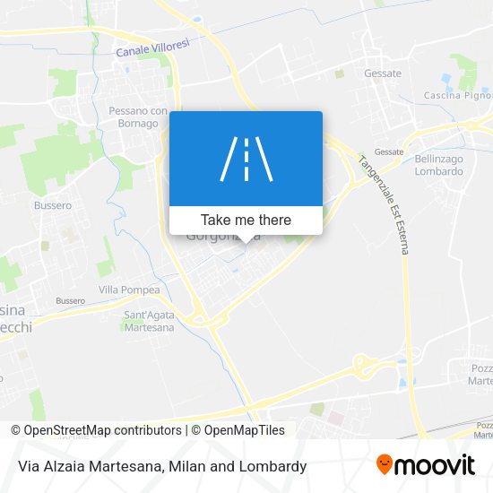 Via Alzaia Martesana map