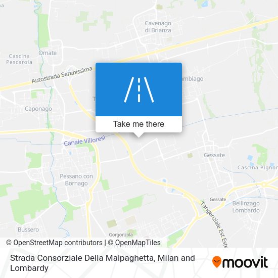 Strada Consorziale Della Malpaghetta map