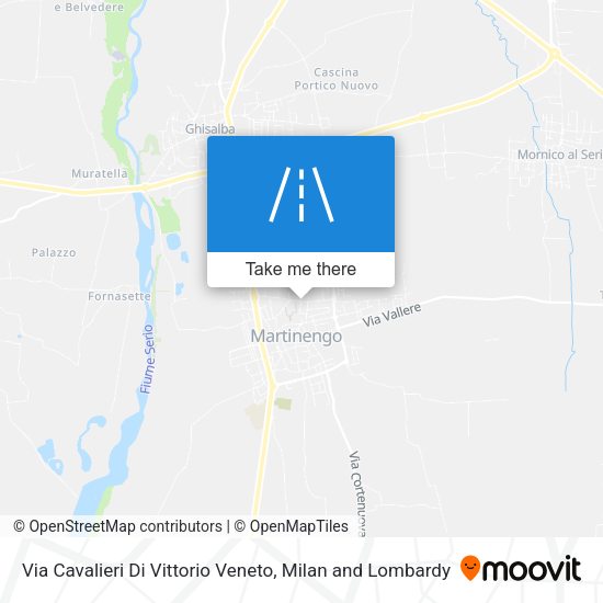 Via Cavalieri Di Vittorio Veneto map