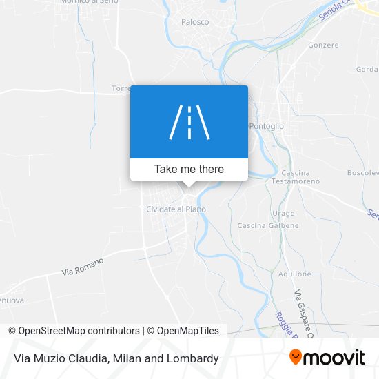 Via Muzio Claudia map