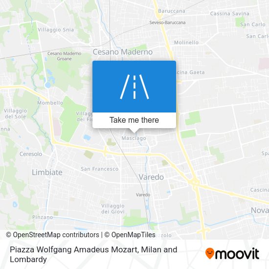Piazza Wolfgang Amadeus Mozart map