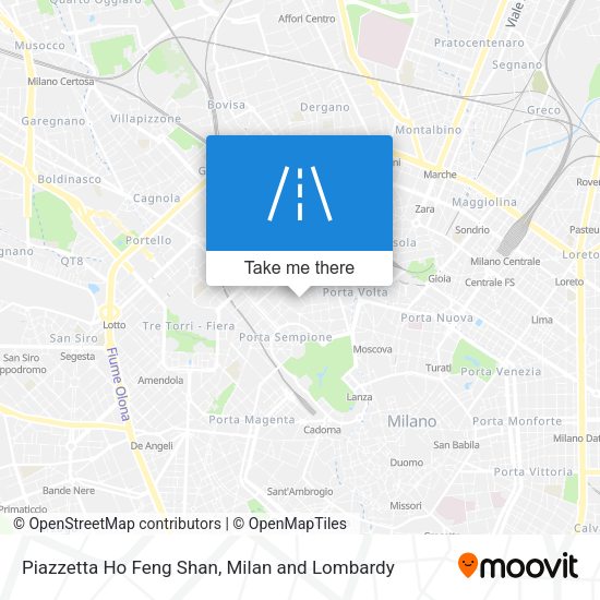 Piazzetta Ho Feng Shan map
