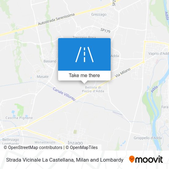 Strada Vicinale La Castellana map