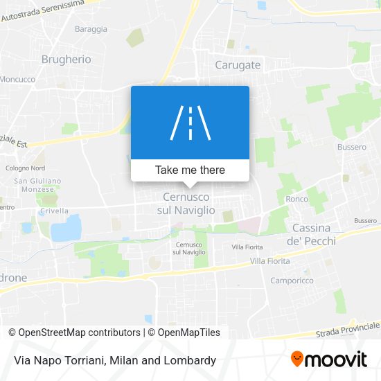 Via Napo Torriani map