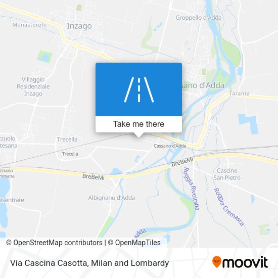 Via Cascina Casotta map