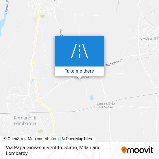 Via Papa Giovanni Ventitreesimo map
