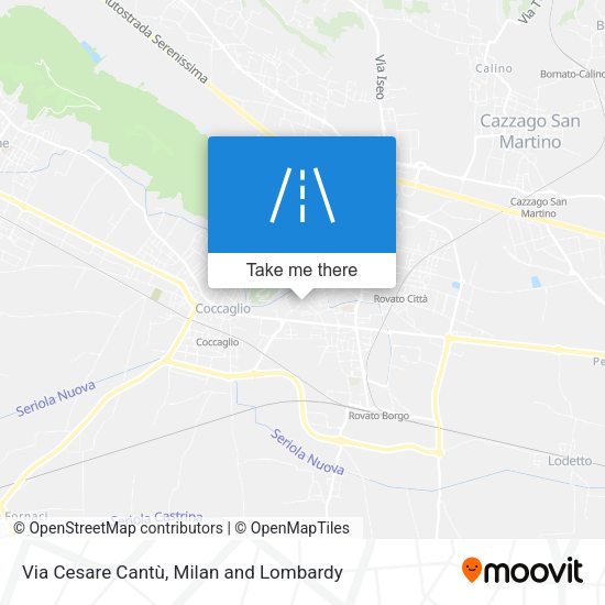 Via Cesare Cantù map