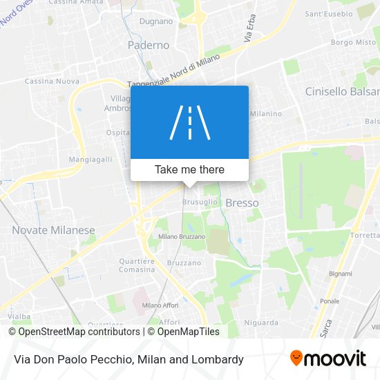 Via Don Paolo Pecchio map