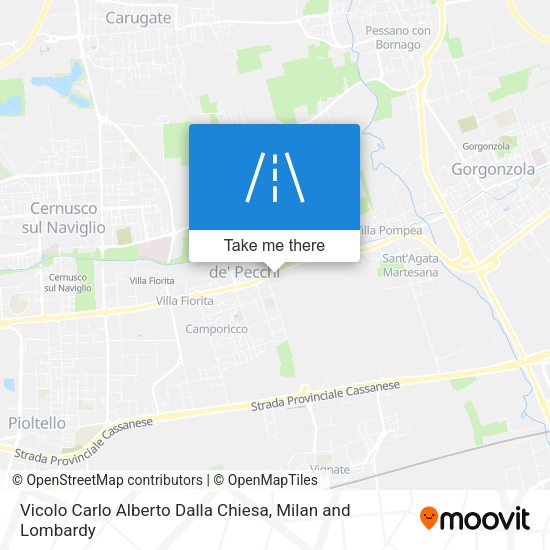 Vicolo Carlo Alberto Dalla Chiesa map