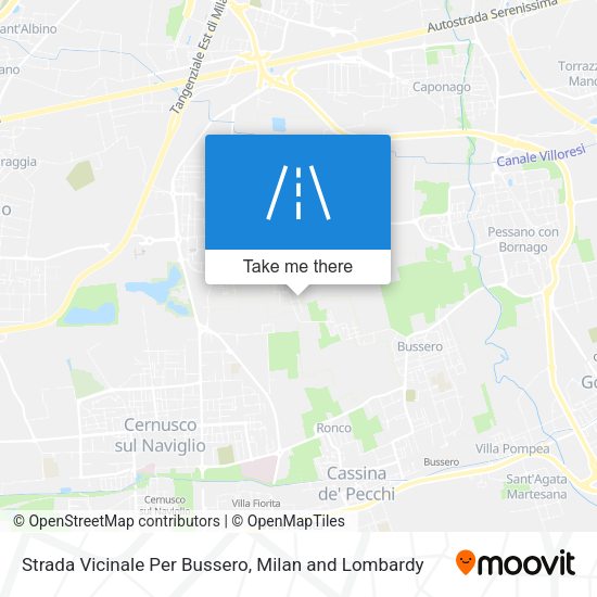 Strada Vicinale Per Bussero map