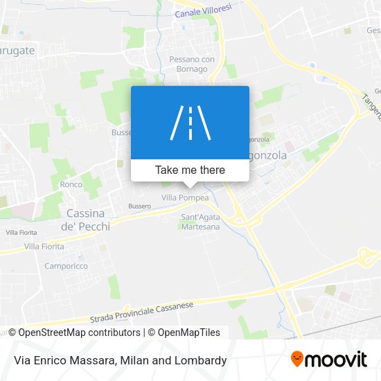 Via Enrico Massara map