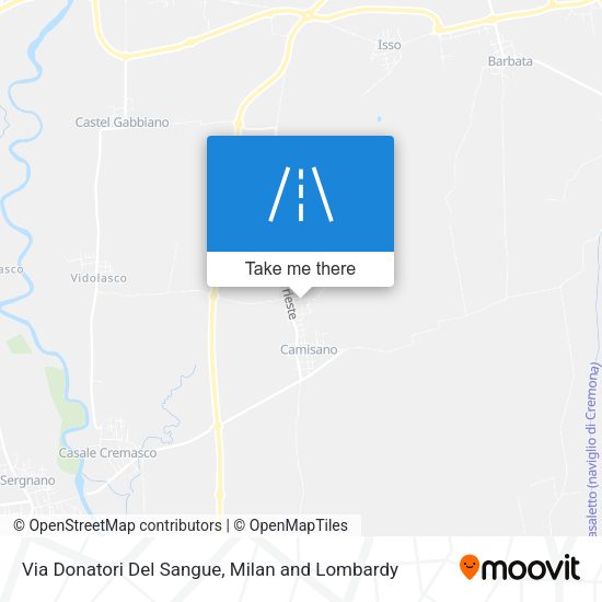 Via Donatori Del Sangue map