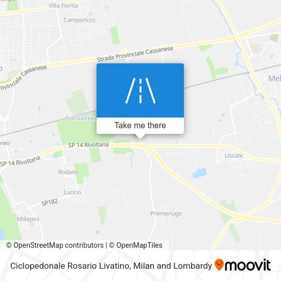 Ciclopedonale Rosario Livatino map