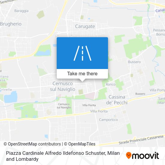 Piazza Cardinale Alfredo Ildefonso Schuster map