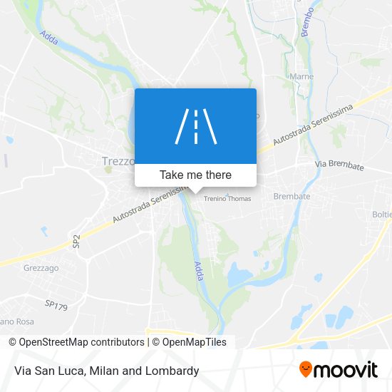 Via San Luca map
