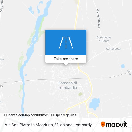 Via San Pietro In Monduno map