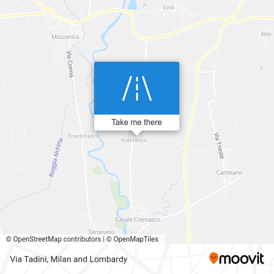 Via Tadini map