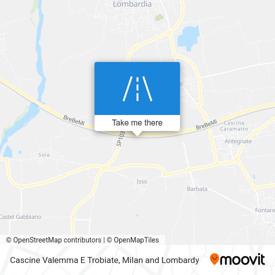 Cascine Valemma E Trobiate map