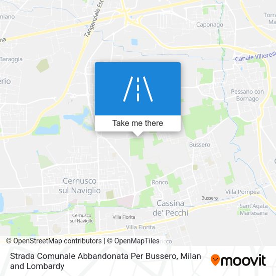 Strada Comunale Abbandonata Per Bussero map