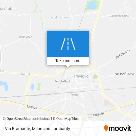 Via Bramante map