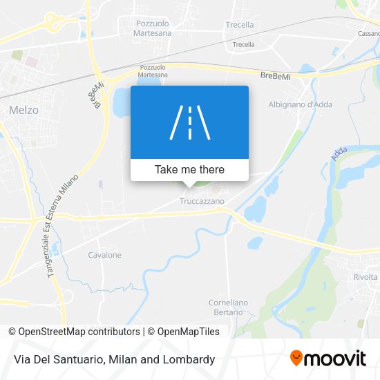 Via Del Santuario map