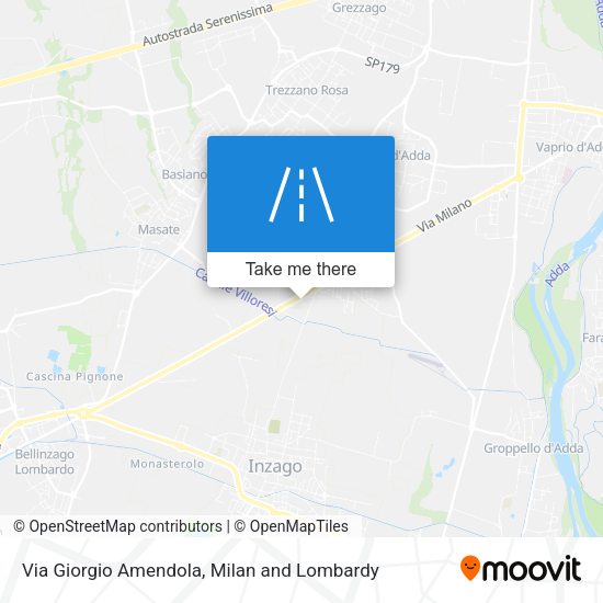 Via Giorgio Amendola map