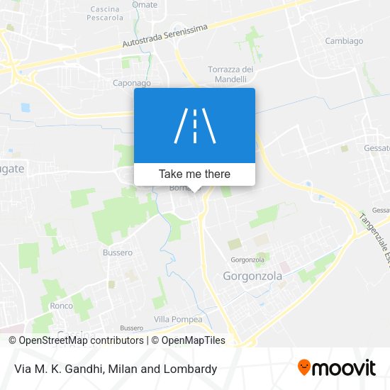 Via M. K. Gandhi map