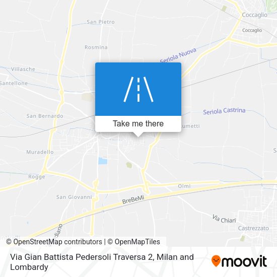 Via Gian Battista Pedersoli Traversa 2 map