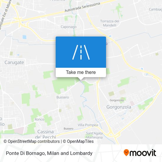 Ponte Di Bornago map