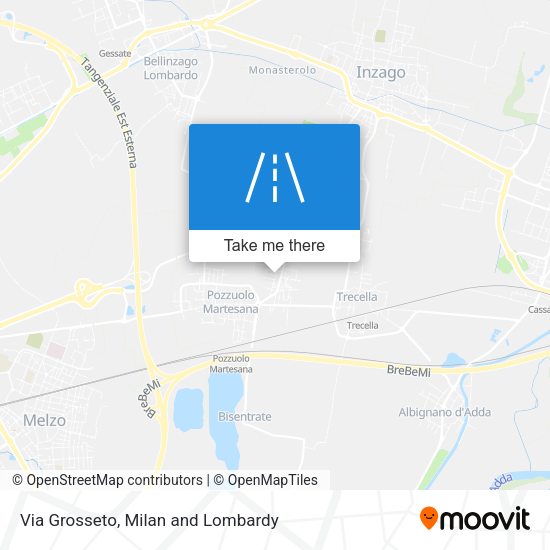 Via Grosseto map
