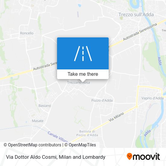 Via Dottor Aldo Cosmi map