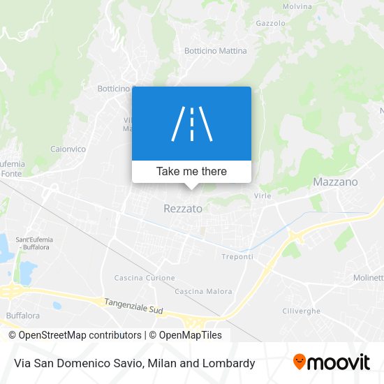 Via San Domenico Savio map