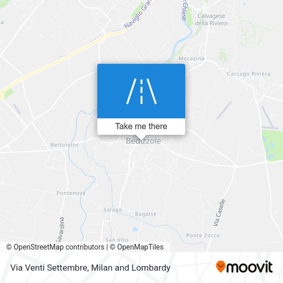 Via Venti Settembre map