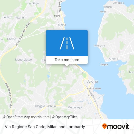Via Regione San Carlo map