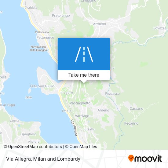 Via Allegra map