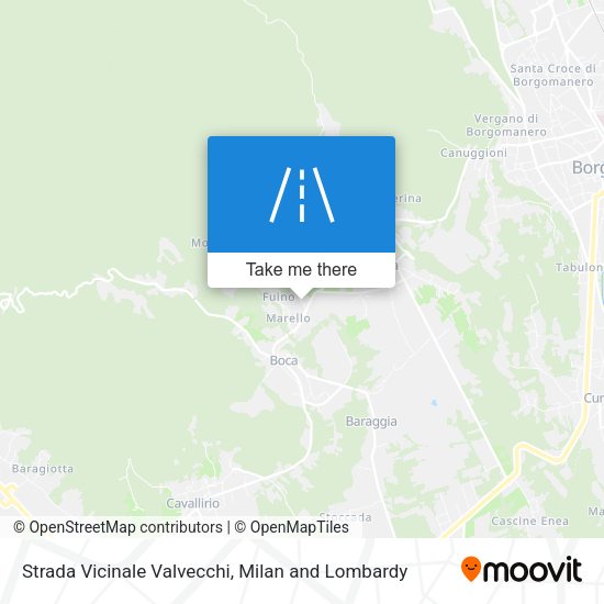 Strada Vicinale Valvecchi map