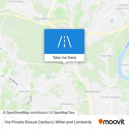 Via Privata Giosuè Carducci map