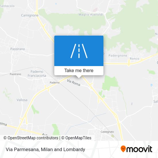 Via Parmesana map