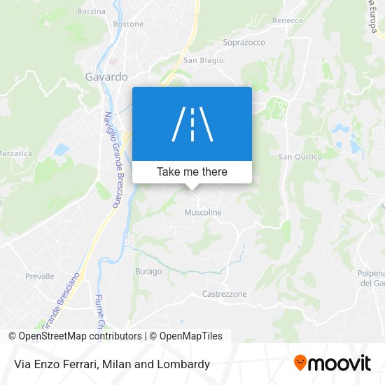 Via Enzo Ferrari map