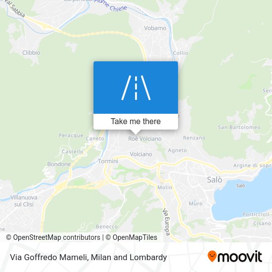 Via Goffredo Mameli map
