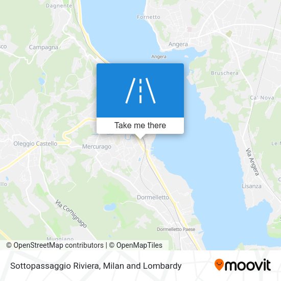 Sottopassaggio Riviera map