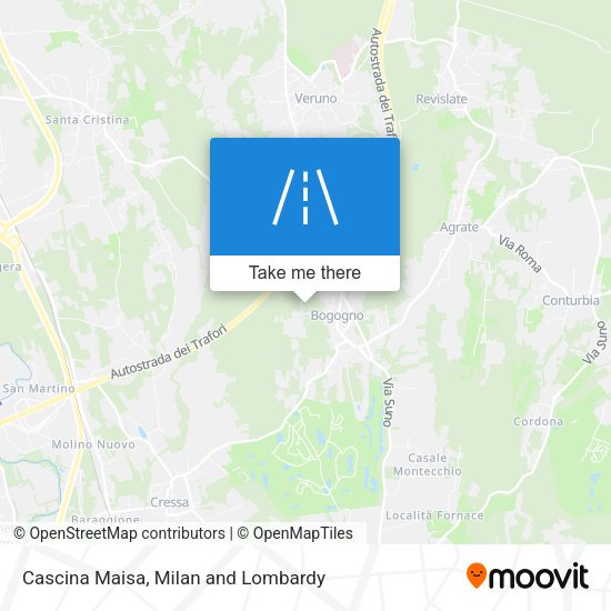 Cascina Maisa map