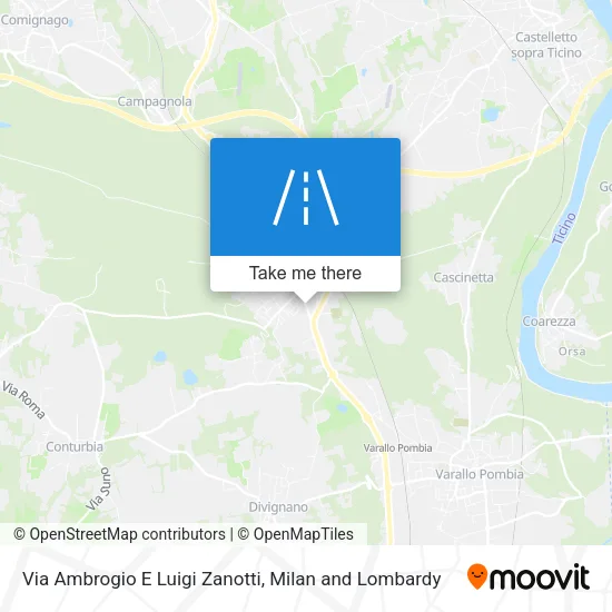 Via Ambrogio E Luigi Zanotti map